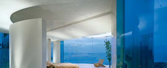 Razor Residence.  Master Bedroom with panoramic view.